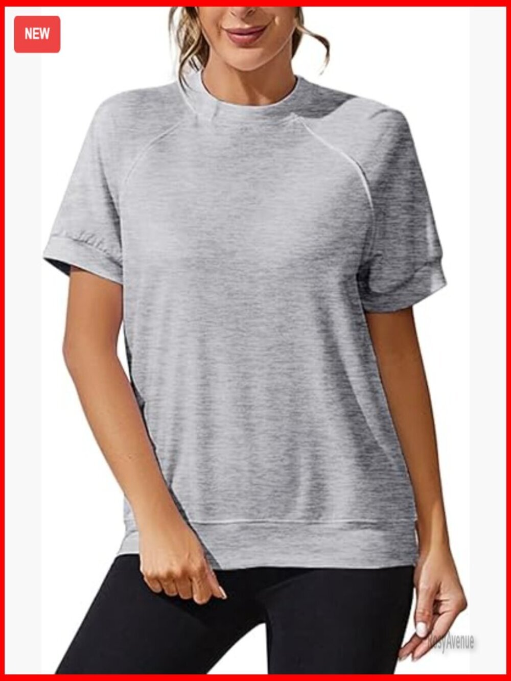 Soft Cotton Short Sleeve Crewneck Sweatshirt Tee S-XXL Regular Fit